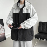 Threebooy Men Spring Jackets Korean Popular Clothes for Men Harajuku Men's Coats Models Outerwear Original Clothing Loose Fitting